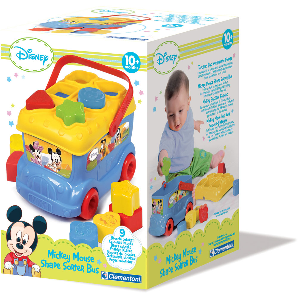 CLEMENTONI Disney Mickey Mouse & Friends Shape Sorter Bus (14395 ...