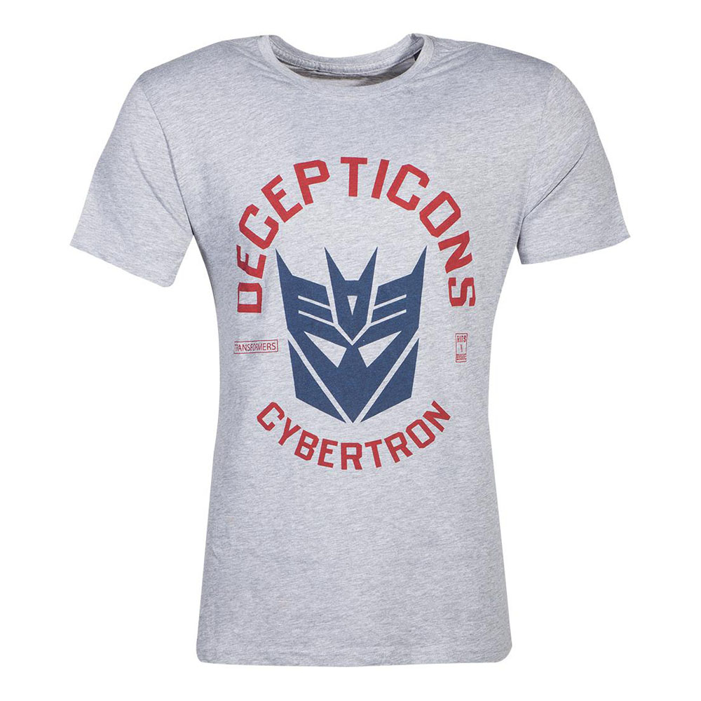 Hasbro Transformers Decepticons Cybertron T-Shirt Male M Grey TS077284HSB-M