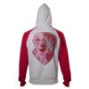 MARVEL COMICS Guardians of the Galaxy Vol. 2 Drax Full Length Zipper Hoodie, Male, Extra Extra Large, Grey/Red (HD571042GOG-2XL)