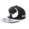 MARVEL COMICS Venom Mask Glow-in-the Dark Snapback Baseball Cap, Unisex, Black/White (SB030330SPN)