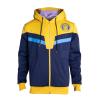MARVEL COMICS Avengers: Infinity War Thanos Outfit Full Length Zipper Hoodie, Male, Small, Blue/Yellow (HD131216AVG-S)