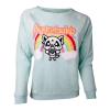 AGGRETSUKO Retsuko Rage Rainbow Sweater, Female, Medium, Green (SW631087AGG-M)