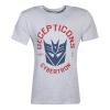 HASBRO Transformers Decepticons Cybertron T-Shirt, Male, Medium, Grey (TS077284HSB-M)