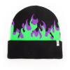 DISNEY Maleficent 2 Flames with Malefcent Character Face Roll-up Beanie, Unisex, Black (KC586336MMA)