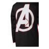 MARVEL COMICS Avengers Logo Teq Full Length Zipper Hoodie, Kid's Unisex, 122/128, Black/Red (HD742414AVG-122/128)