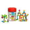 FAUJAS Seek'O Blocks Children's Building Blocks Jungle Barrel with 5 Characters, 100pcs, Ages Two Years and Above, Unisex, Multi-colour (BA4006)