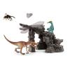 SCHLEICH Dinosaurs Dino Set with Cave Toy Playset, Five to Twelve Years, Multi-colour (41461)
