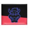 NINTENDO Super Mario Bros. Neon Bowser Face Bi-fold Wallet, Male, Black/Pink (MW468266NTN)