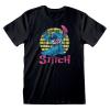 DISNEY Lilo & Stitch Vintage Stitch Fitted T-Shirt, Female, Medium, Black (DIS00461TSBMM)