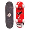 FUNBEE Children's 17-Inch Maple Wood Mini Skateboard Cruiser, Ages Three Years and Above, Unisex, Red (OFUN247R)