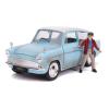 HARRY POTTER Hollywood Rides 1959 Ford Anglia Die-cast Toy Car with Harry Die-cast Figure, Unisex, 1:24 Scale, 8 Years or Above, Blue (253185002)