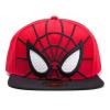 MARVEL COMICS Spider-man 3D Face Mask with Mesh Eyes Snapback Baseball Cap, Unisex, Red/Black (SB241107SPN)