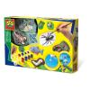 SES CREATIVE Children's Scary Animals Glow-in-the-Dark Casting and Painting Set, Unisex, 5 to 12 Years, Multi-colour (01153)
