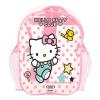 HELLO KITTY Club Children's Helmet, Knee, Elbow Protection Set with Carry Bag, Girl, Ages Three Years and Above, Pink/White (OHKY004-2)