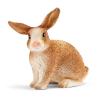 SCHLEICH Farm World Rabbit Toy Figure, Brown/White, 3 to 8 Years (13827)