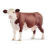 SCHLEICH Farm World Hereford Cow Toy Figure, Brown/White, 3 to 8 Years (13867)