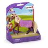 SCHLEICH Horse Club Paso Fino Stallion Horse Show Toy Figure, Brown, 5 to 12 Years (42468)