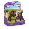 SCHLEICH Horse Club Rocky Mountain Horse Mare Horse Show Toy Figure, Black, 5 to 12 Years (42469)