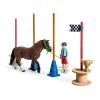 SCHLEICH Farm World Pony Agility Race Toy Playset, Multi-colour, 3 to 8 Years (42482)