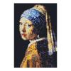 SES CREATIVE Vermeer Girl with a Pearl Earring Beedz Art Mosaic Kit, 7000 Iron-on Beads, Unisex, Eight Years and Above, Multi-colour (06004)