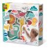 SES CREATIVE Tiny Talents Children's Bath Safari Animals Bath Toys, 14x Foam Animals, Unisex, 12 Months and Above, Multi-colour (13097)