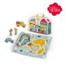 SES CREATIVE Petits Pretenders Children's Shopping District Play Suitcase and Play Mat, Unisex, Three Years and Above, Multi-colour (18013)