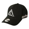 HARRY POTTER Wizards Unite Deathly Hallows Symbol Adjustable Baseball Cap, Black (BA326736HPT)