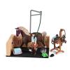 SCHLEICH Horse Club Washing Area with Horse Club Emily & Luna  Toy Playset, Unisex, 5 to 12 Years, Multi-colour (42438)