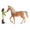 SCHLEICH Horse Club Sarah & Mystery Toy Figure Set, Unisex, 5 to 12 Years, Multi-colour (42542)