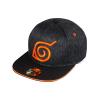 NARUTO SHIPPUDEN Logo Snapback Baseball Cap, Black/Orange (SB044326NRS)