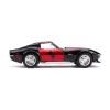 DC COMICS Batman Hollywood Rides Harley Quinn 1969 Chevy Corvette Sports Car Die-cast Vehicle with Die-cast Figure, 8 Years or Above, Scale 1:24, Multi-colour (253255019)