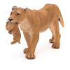 PAPO Wild Animal Kingdom Lioness with Cub Toy Figure, Three Years or Above, Tan (50043)