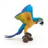 PAPO Wild Animal Kingdom Blue Ara Parrot Toy Figure, Three Years or Above, Multi-colour (50235)