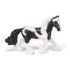 PAPO Horse and Ponies Cob Toy Figure, Three Years or Above, White/Black (51550)