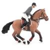 PAPO Horse and Ponies Competition Horse with Rider Toy Figure, Three Years or Above, Multi-colour (51561)