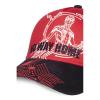 MARVEL COMICS Spider-man: No Way Home Logo with Tech Background Adjustable Baseball Cap, Red/Black (BA341851SPN)