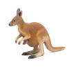 PAPO Wild Animal Kingdom Kangaroo with Joey Toy Figure, Three Years or Above, Brown (50188)