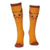 POKEMON Eevee Knee High Socks (1-Pack), Female, 39/42, Red/Orange (KH838664POK-39/42)