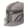 STAR WARS The Mandalorian Bounty Hunter Helmet Novelty Cap, Grey/Black (NH837124STW)