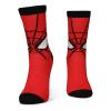MARVEL COMICS Spider-man Masked Hero Novelty Socks, 1 Pack, Unisex, 39/42, Red/Black (NS501827SPN-39/42)