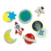 SES CREATIVE Glow in the Dark Universe Iron-on Beads Mosaic Set, 5 Years or Above (06302)