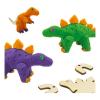 SES CREATIVE Dinosaurs Wooden Skeletons Modelling Dough Set, 3 Years and Above (00418)