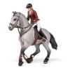 PAPO Horses and Ponies Competition Horse and Horsewoman Toy Figure, Three Years or Above, Grey (51563)