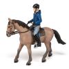 PAPO Horses and Ponies Walking Horse and Horseman Toy Figure, 3 Years or Above, Multi-colour (51565)