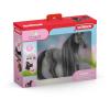 SCHLEICH Horse Club Beauty Horse Criollo Definitivo Mare Toy Figure, 4 Years and Above, Black/Grey (42581)