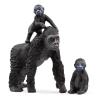 SCHLEICH Wild Life Gorilla Family Toy Figure, 3 Years and Above, Black (42601)