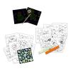 SES CREATIVE 3-in-1 Activity Glow-in-the-Dark Colouring Book, Three Years and Above (00118)