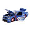 MARVEL COMICS Captain America Ford Mustang Die Cast Vehicle with Figure, Blue (253225007)