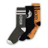 STAR WARS Obi-Wan Kenobi  Jedi Order, Obi-Wan Kenobi and Darth Vader Crew Socks (3-Pack), Male, 39/42, Multi-colour (CR667876OWK-39/42)