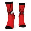 MARVEL COMICS Spider-Man Mask Novelty Socks (1-Pack), Unisex, 35/38, Red/Black (NS501827SPN-35/38)